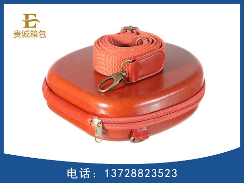 耳机包加硬PU单肩挎包背包